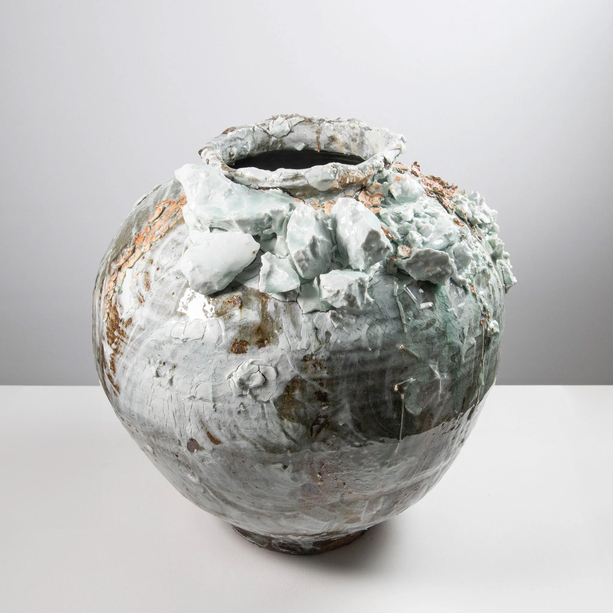 Grande jarre de lune – Relief bleu
