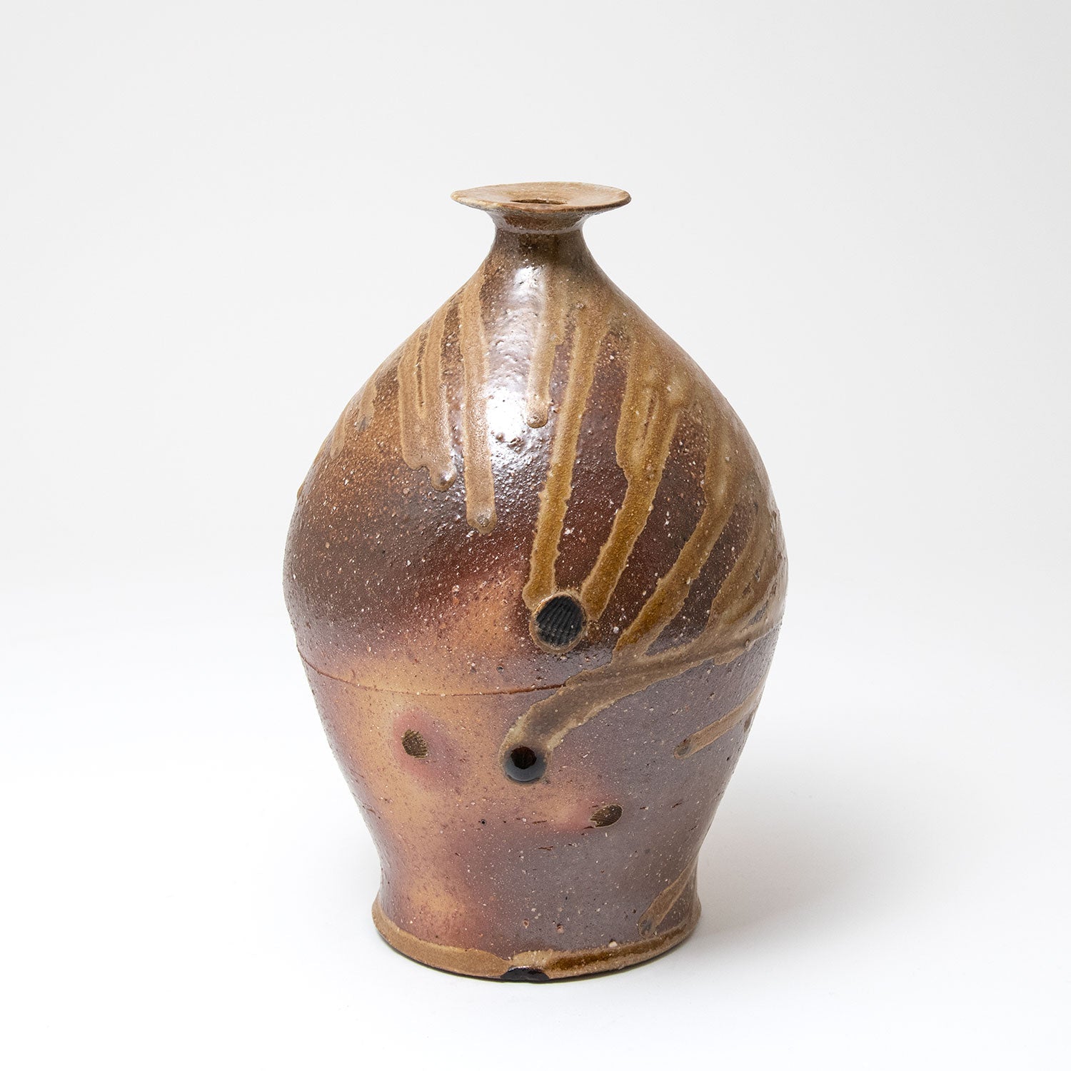 Vase – Gris cendré haut cuit au bois