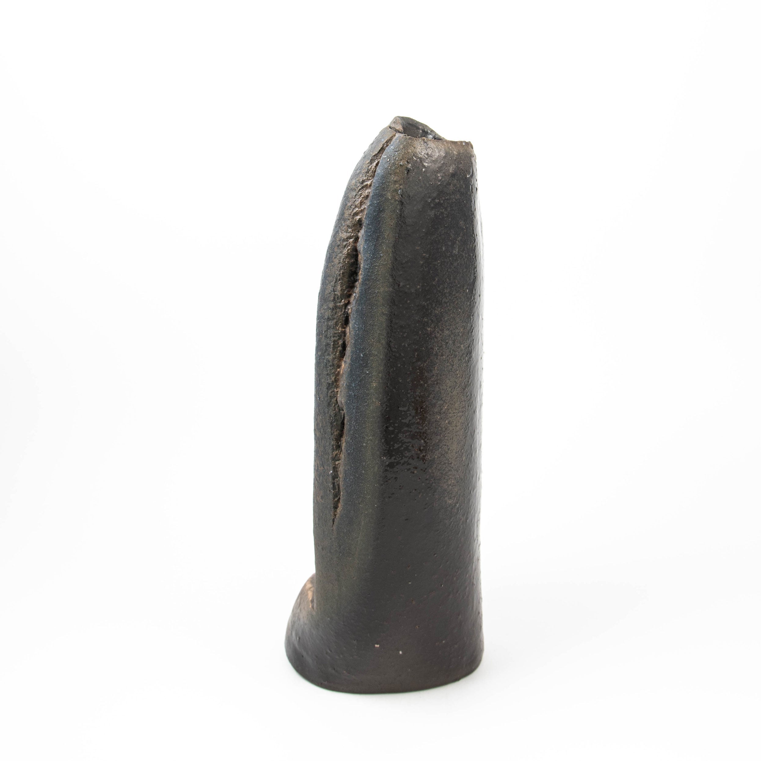 Vase Damon – Noir, cuit au bois