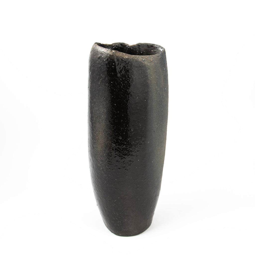Vase Damon – Noir, cuit au bois