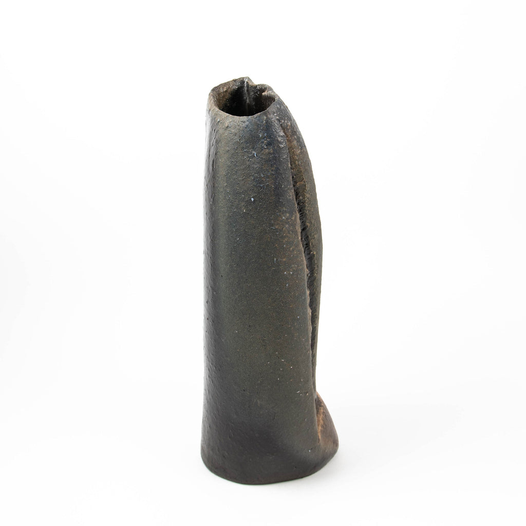 Vase Damon – Noir, cuit au bois